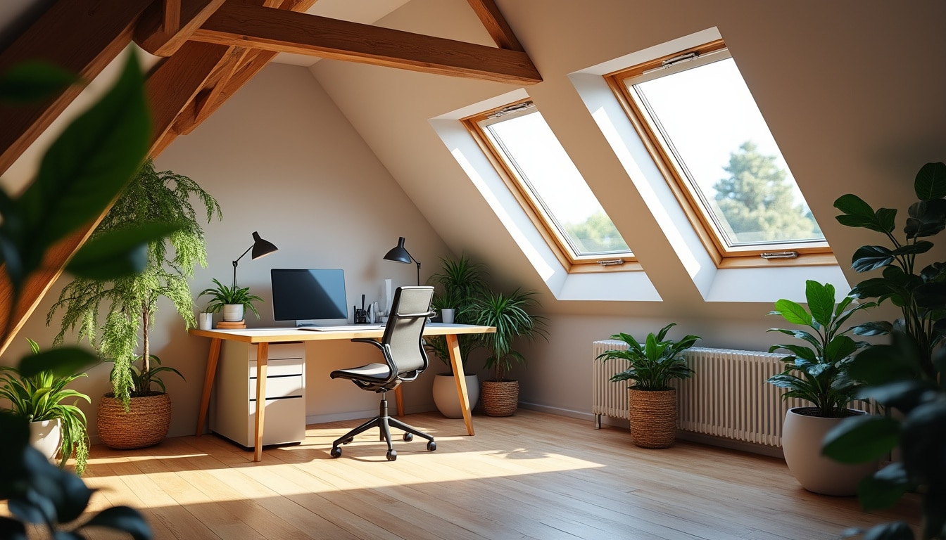 découvrez comment l'installation de fenêtres de toit velux transforme vos combles obscurs en un bureau lumineux, confortable et moderne, idéal pour travailler ou se détendre.