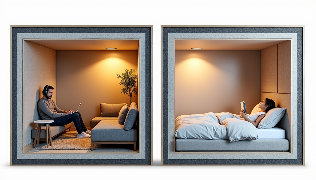 découvrez comment l'isolation phonique des murs mitoyens garantit l'intimité acoustique de votre appartement en réduisant efficacement les nuisances sonores.